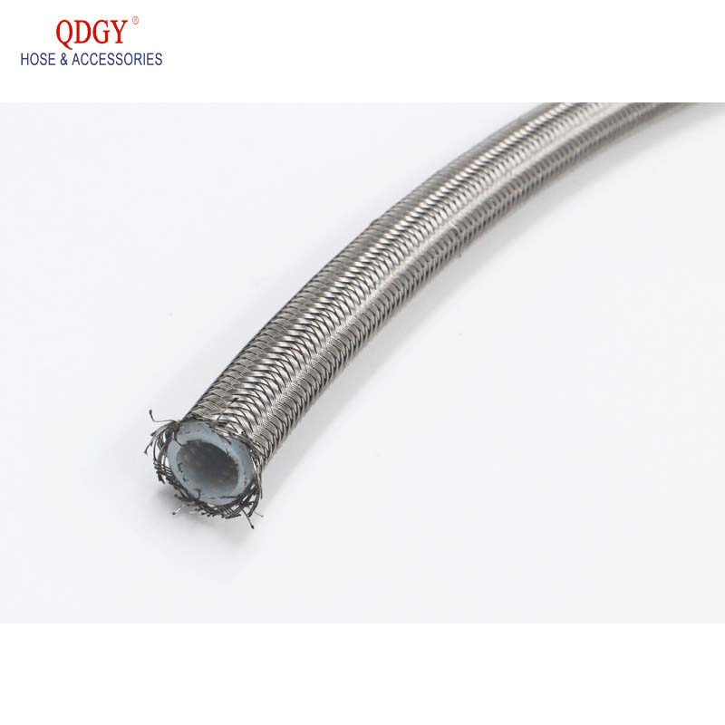 1m/3m An4 An6 An8 An10 An12 Braided Fuel Oil Line Stainless Steel PTFE Gasoline Brake Hose Fuel Oil Line Oil Cooler Hose