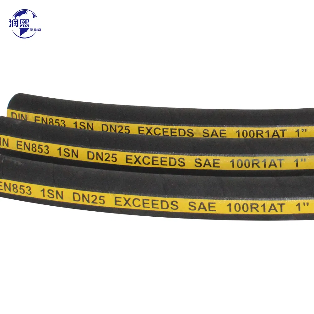 OEM/ODM Custom High Pressure Fluid Transmission Flexible Hydraulic Rubber Tube Pipe Hose