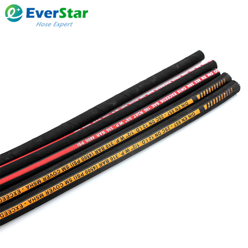 Flexible Two Steel Wire Braids High Pressure SAE 100r2at DIN En853 2sn Hydraulic Rubber Hose