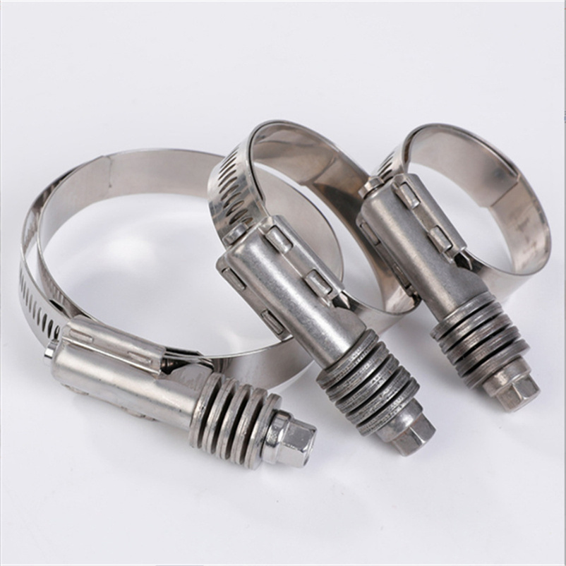 Heavy Duty Worm Drive Hose Clamp American Style 304 Stainless Steel for Automotive Industrial Marine Plumbing Wholesale.