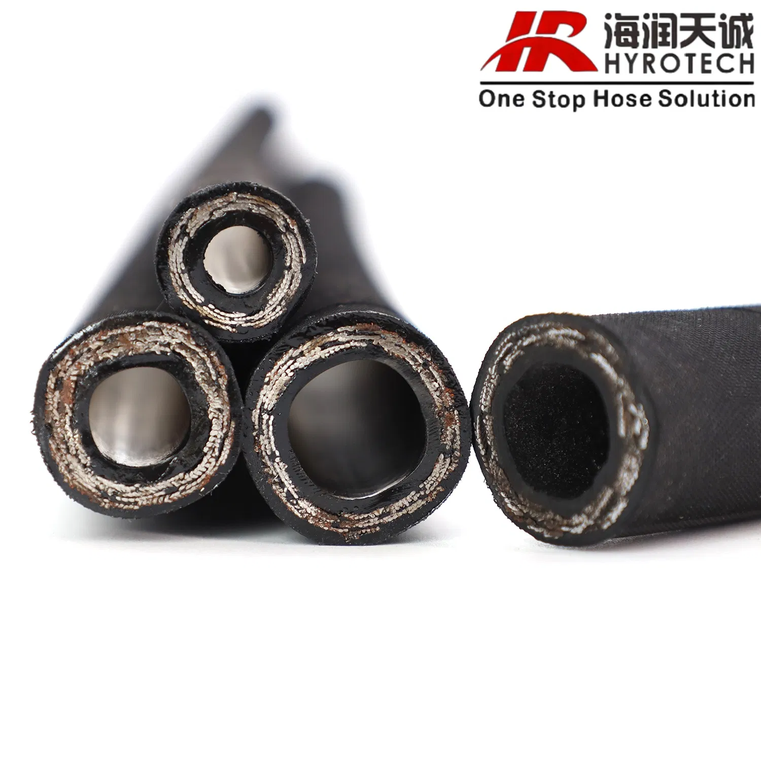 Hot Sell! High Performance Long Life Wire Braided Hydraulic Rubber Hose Flexible DIN En Standard High Pressure Rubber Hose DIN En853 2sn/R2at Hydraulic Hose