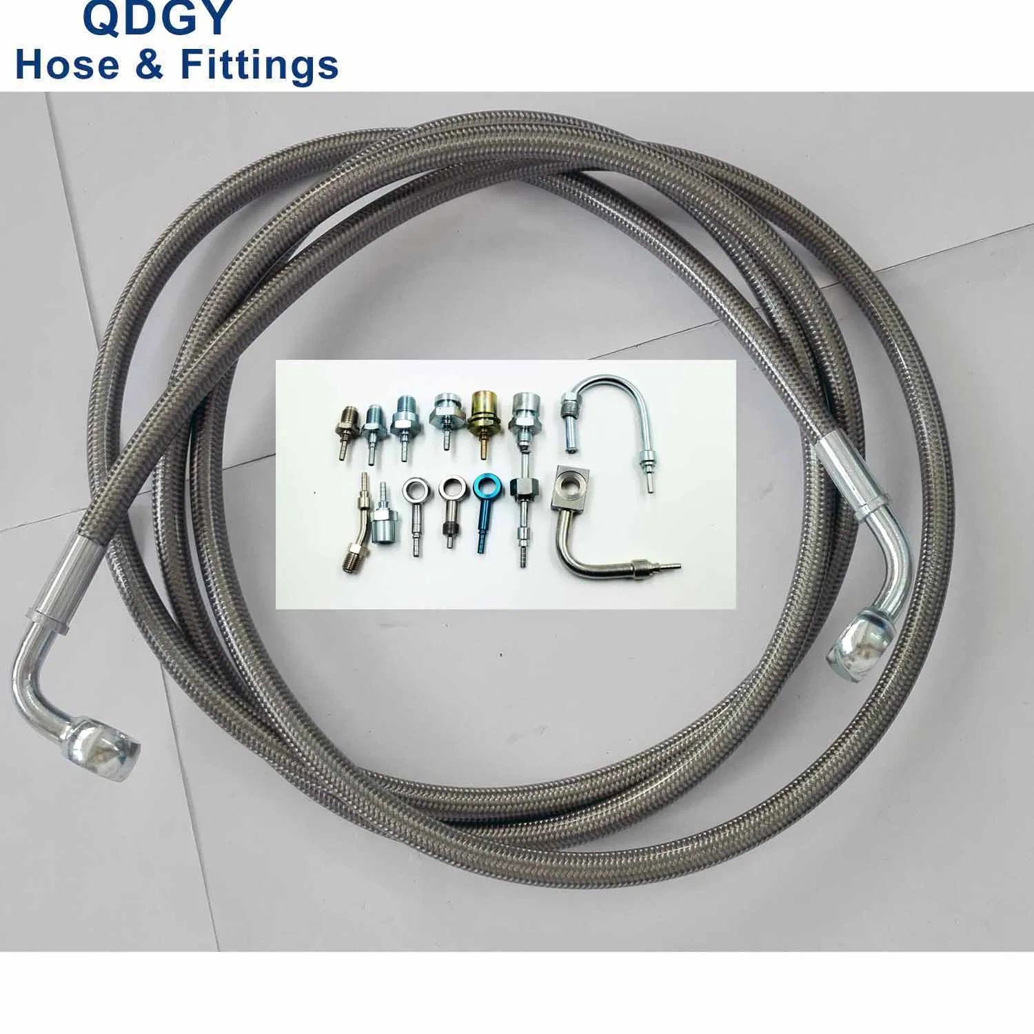 Car Brake System Parts accessories &nbsp;Hydraulic Stainless Steel Braided Exaust Corrugated Flexible Fuel Water Tube Line Hose Connection Fitting Pipe