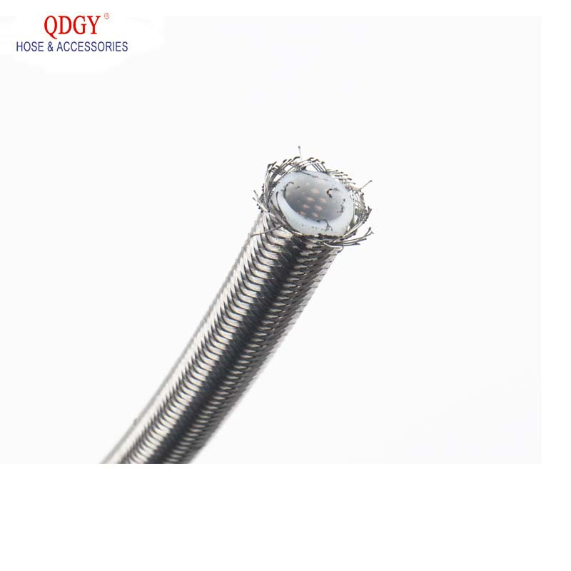 1m/3m An4 An6 An8 An10 An12 Braided Fuel Oil Line Stainless Steel PTFE Gasoline Brake Hose Fuel Oil Line Oil Cooler Hose