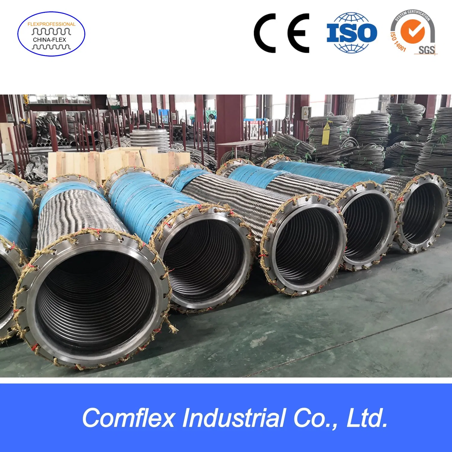 Corrugated Stainless Steel Flexible DN 1/4-12 Inch Corrugated Metal Hose