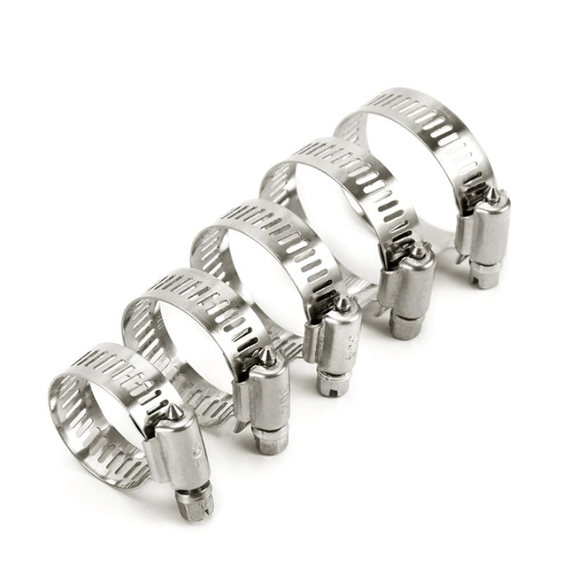 Heavy Duty Stainless Steel Hose Clamp Exhaust Pipe Clamp Adjustable Anti-Corrosion V Band Hoop for Automotive