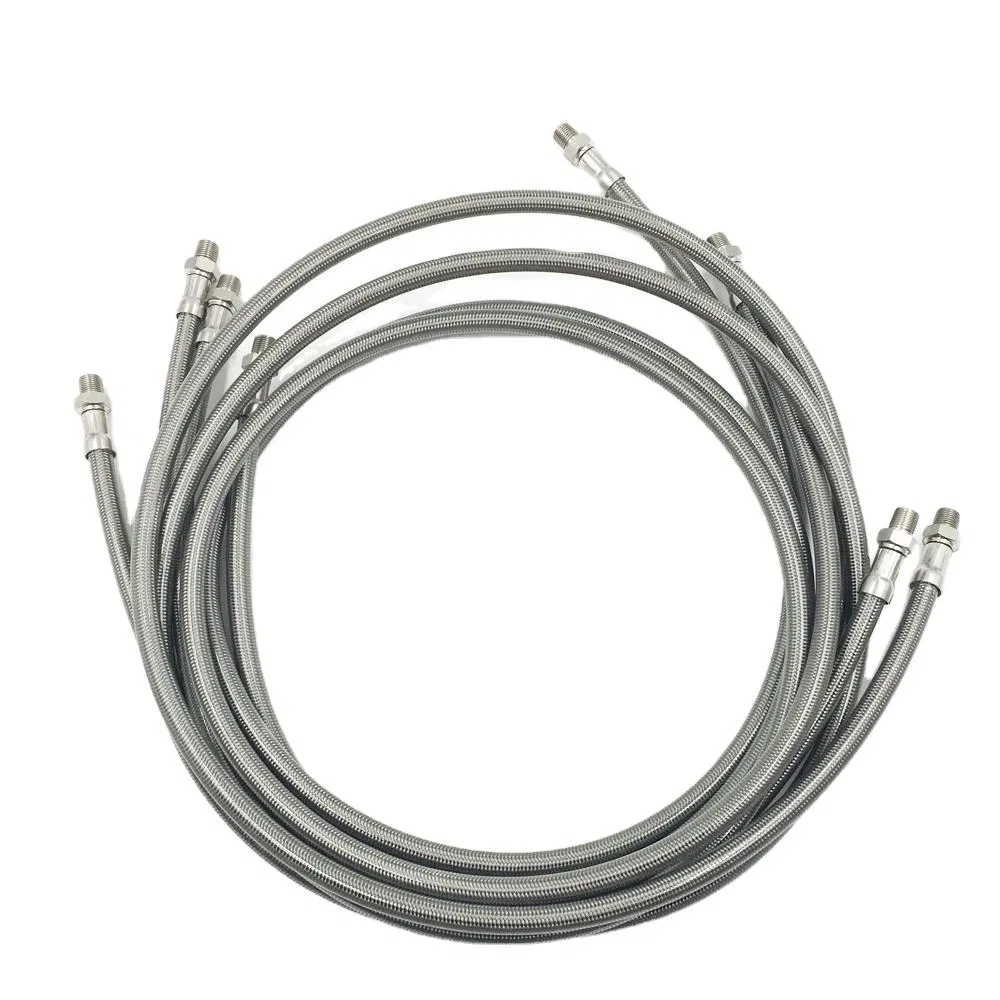 Car Brake System Parts accessories &nbsp;Hydraulic Stainless Steel Braided Exaust Corrugated Flexible Fuel Water Tube Line Hose Connection Fitting Pipe