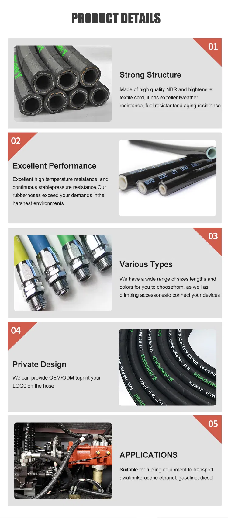 Flexible Hydraulic Hose