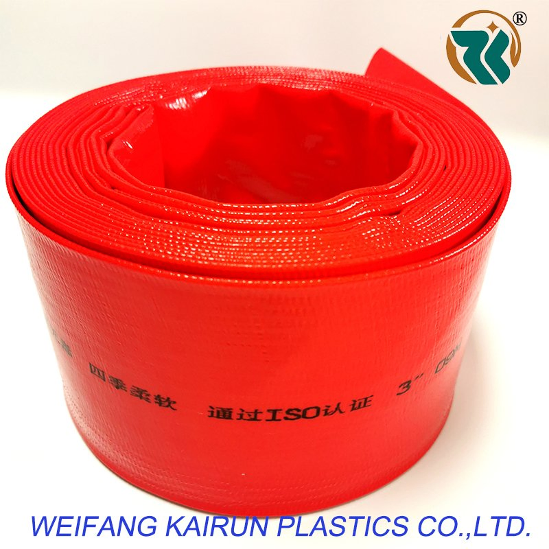 OEM Colourful PVC Agricultural Irrigation Water Pump Layflat Discharge Pipe Hose