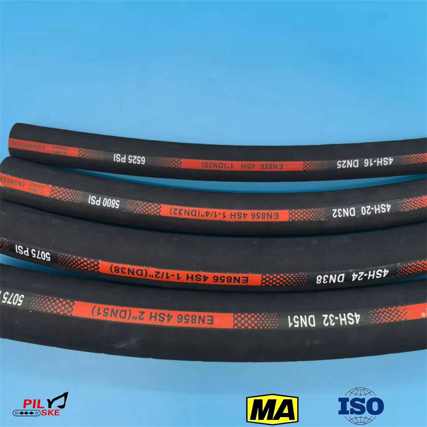 Construction Machinery Power Steering Assemble 6090 Psi Wire Multi-Spiral Hydraulic Hose