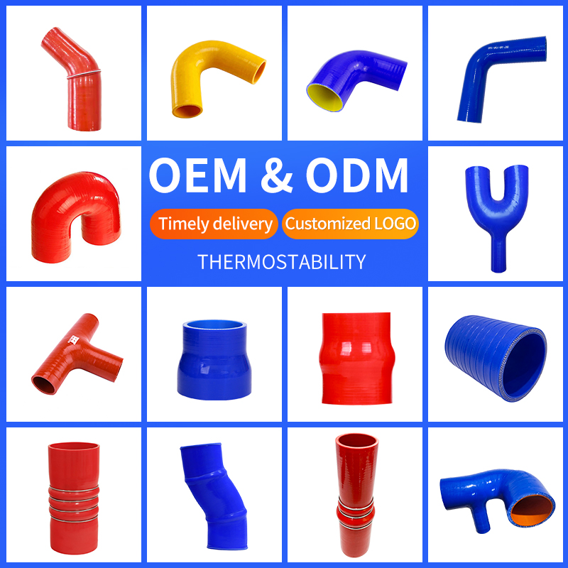 Factory Wholesale Auto Parts High Temperature Industrial Flexible Rubber Hose Tube Pipe Radiator Intercooler Coolant Elbow Silicone Hose