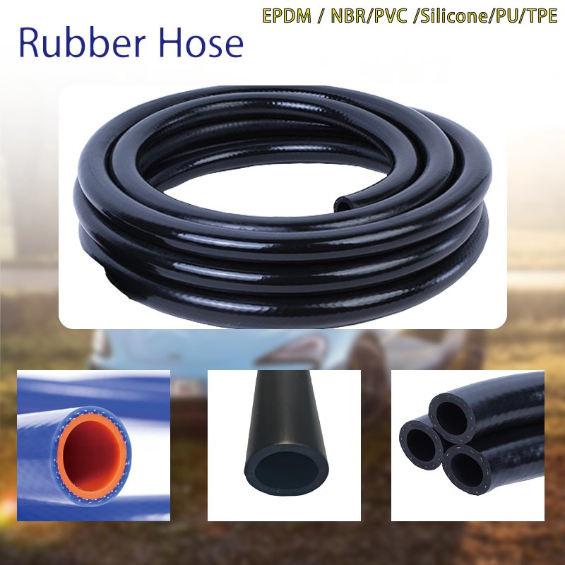 Flexible Silicone Rubber Radiator Air Fuel Water Braided Hydraulic Hose for Automotive