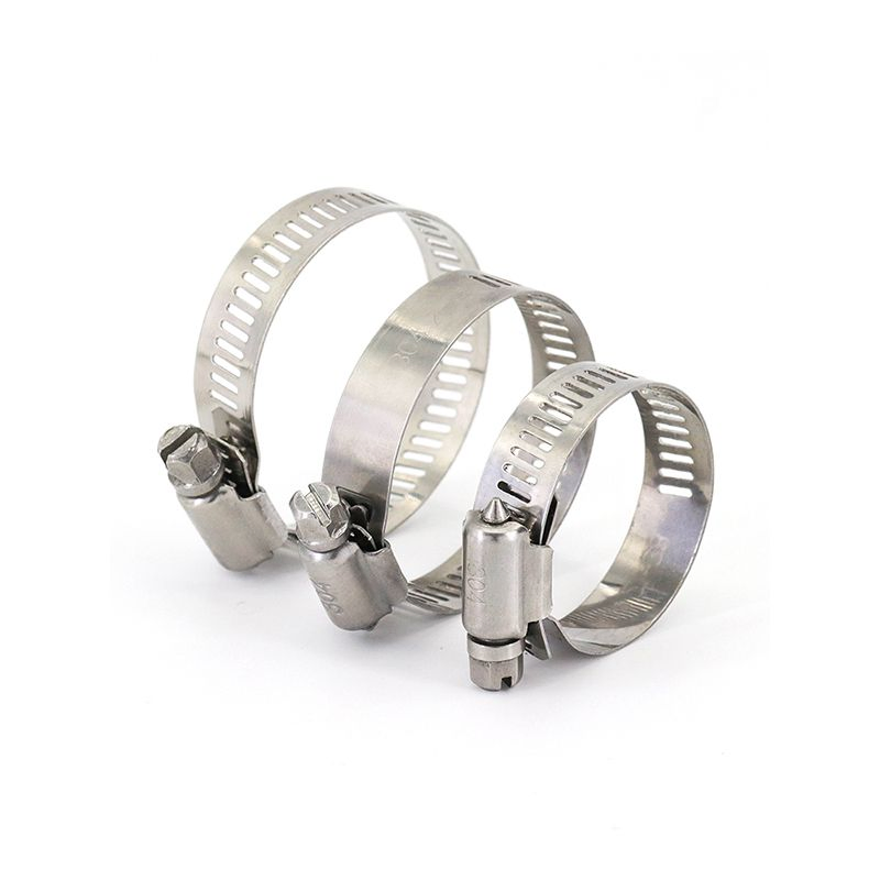 Heavy Duty Stainless Steel Hose Clamp Exhaust Pipe Clamp Adjustable Anti-Corrosion V Band Hoop for Automotive