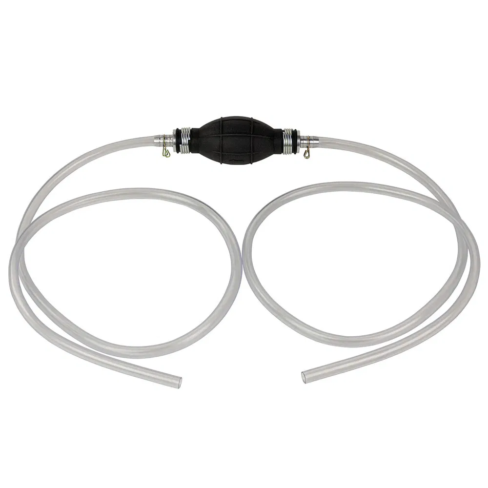 Hose with a Pear Pump for Draining Fuel