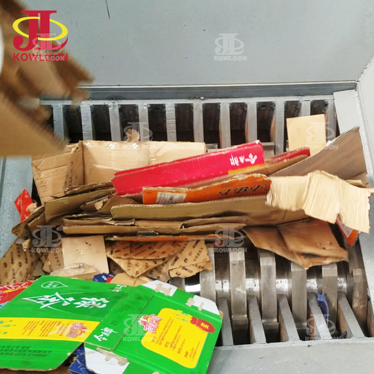 Large Capacity Paper Dry Pulping Line Cardboard Carton Shredders