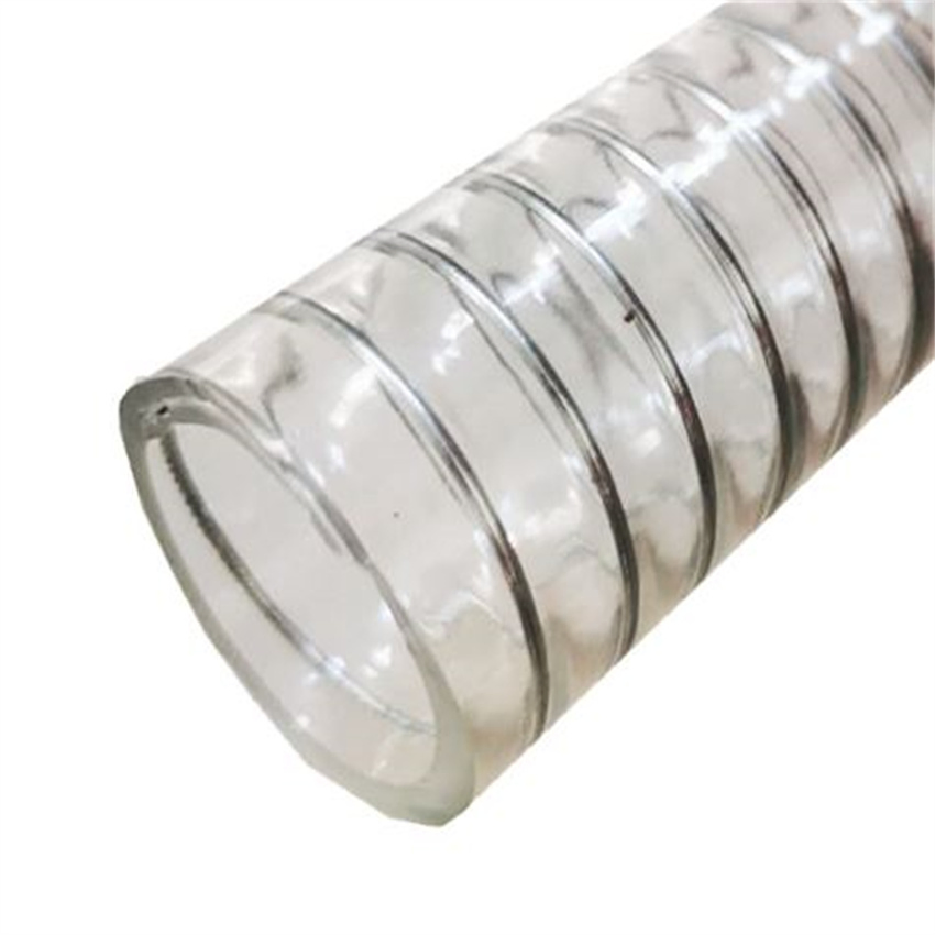 Wholesale PVC Plastic Clear Vacuum Steel Wire Hose 1.5 Inch for Industrial Fluid Transfer Hose