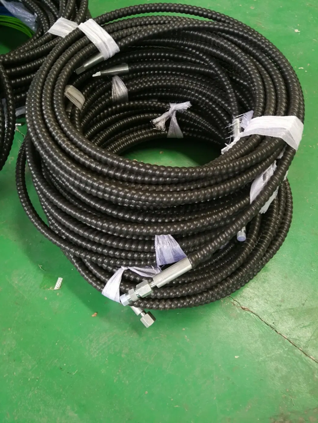 TPU Reinforced Tubing Red Polyurethane Reinforcement Weather Resistant Fluid Transmission PU Braided Hose