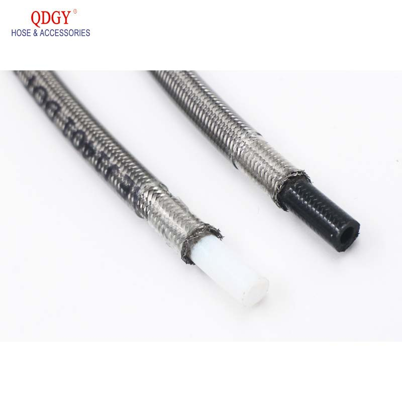 1m/3m An4 An6 An8 An10 An12 Braided Fuel Oil Line Stainless Steel PTFE Gasoline Brake Hose Fuel Oil Line Oil Cooler Hose