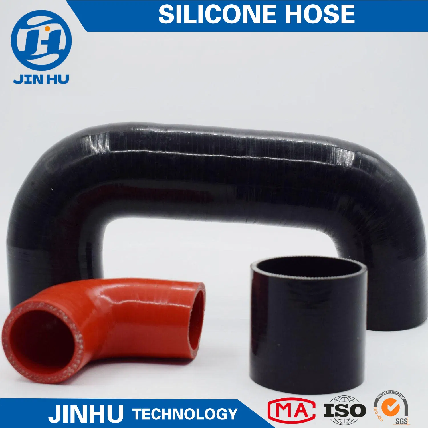 Customized Size Automotive Flexible Straight Silicone Hump Rubber Hose Heavy Truck Reinforced Bellow Silicone Hose