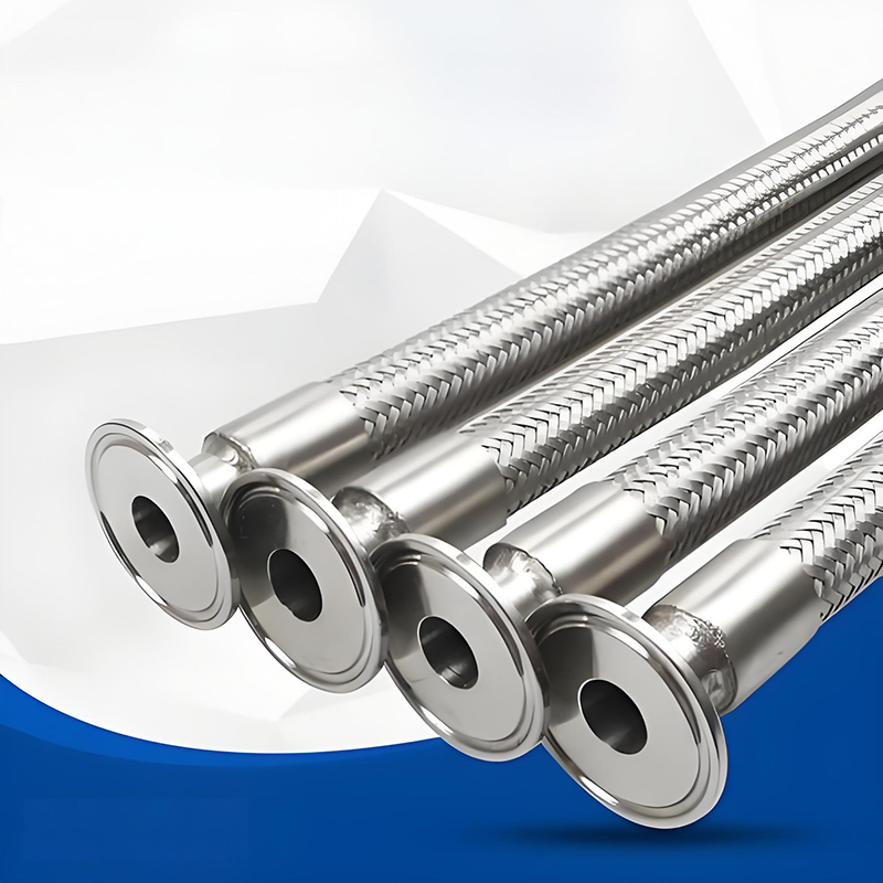 High Pressure Steel Wire Braided Hose Corrugated Smooth Core PTFE Hose