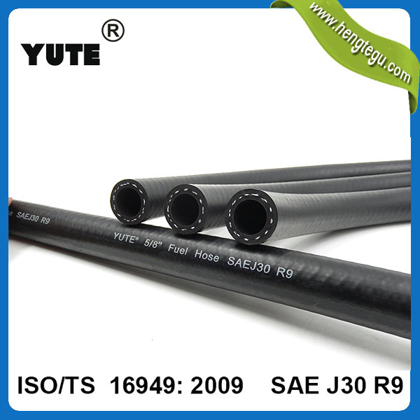 High Pressure ISO/Ts16949 Flexible FKM Eco Fuel Injection Rubber Hose with SAE J30 R9