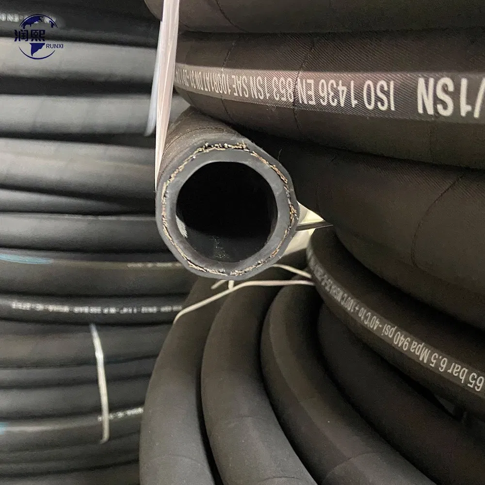 OEM/ODM Custom High Pressure Fluid Transmission Flexible Hydraulic Rubber Tube Pipe Hose