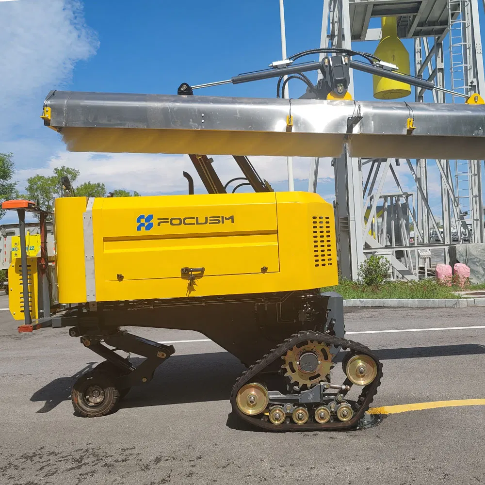 Lightweight Utility-Scale PV Intelligent Cleaning Brush Robot