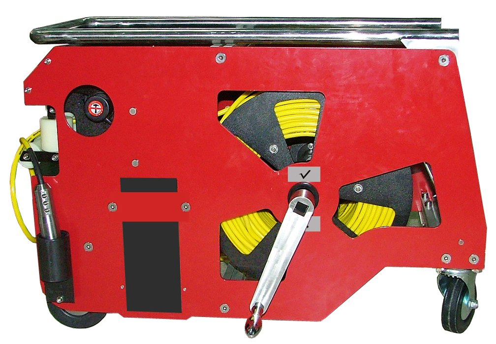 12 Inch Screen Pan Tilt 120m Cable Pipe Inspection Crawler Robot with 90mm Camera Lens, Waterproof IP68