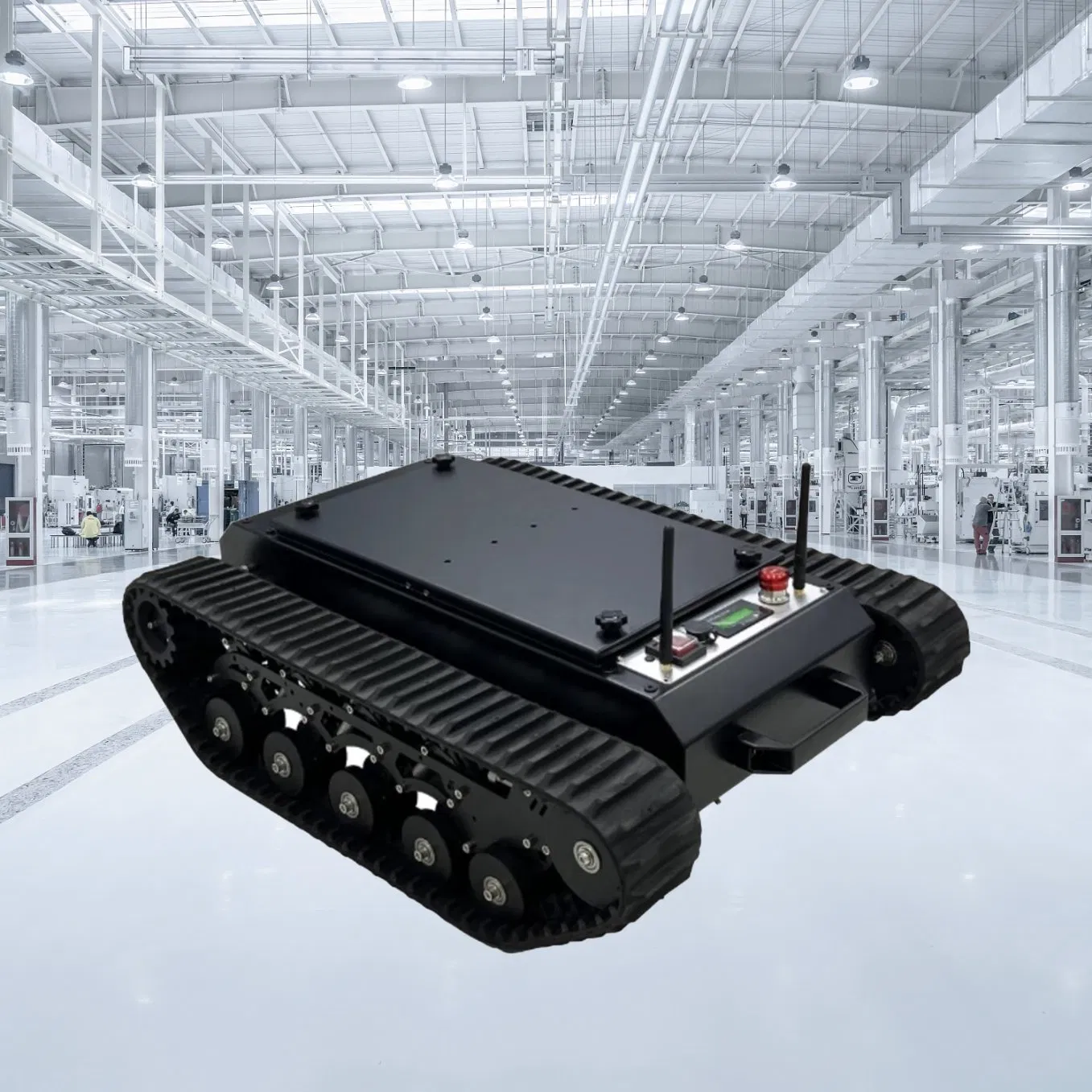 Lightweight Educational Tracked Robot Chassis with Raspberry Pi Compatibility Customizable Mounting Holes for Stem Projects