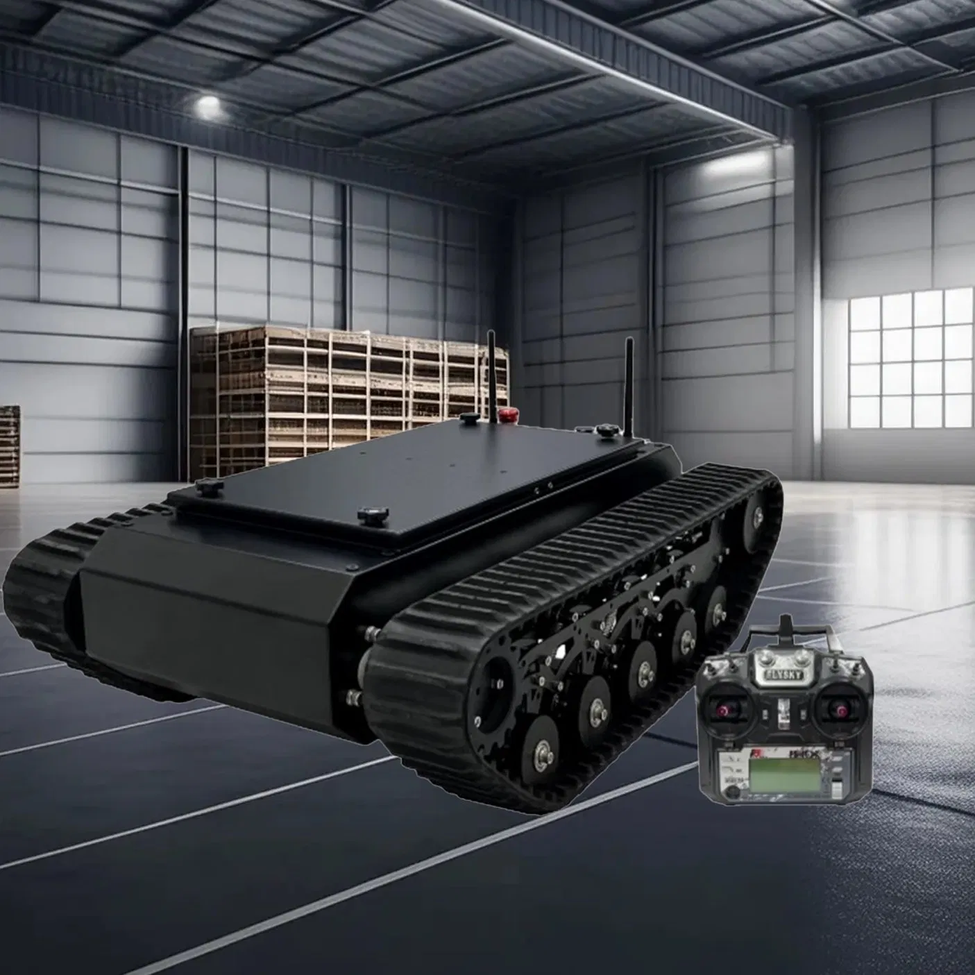 Multisensor Compatible Tracked Robot Chassis with IP68 Waterproof Rating for Environmental Water Quality and Soil Detection