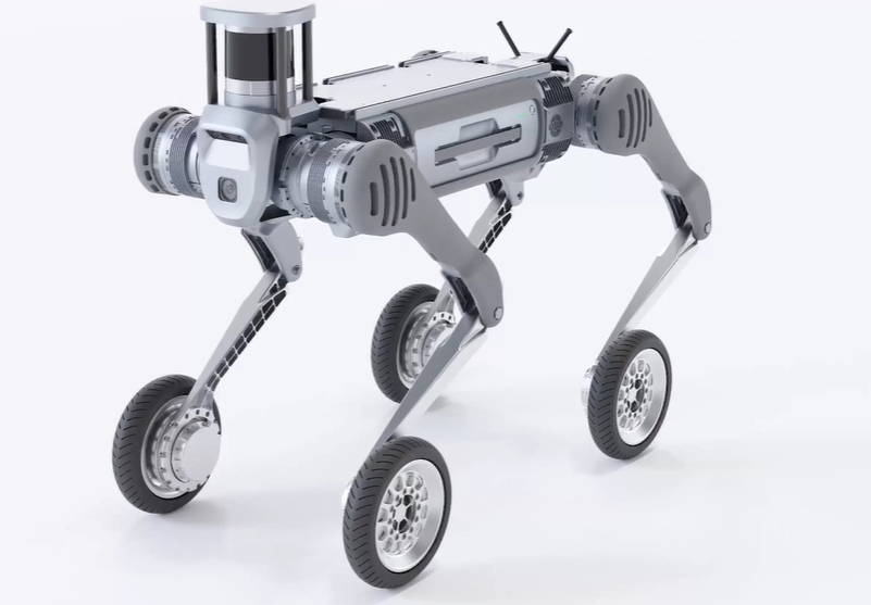 Industrial Intellengent Robot Dog Unitree B2-W with Flexible Moving