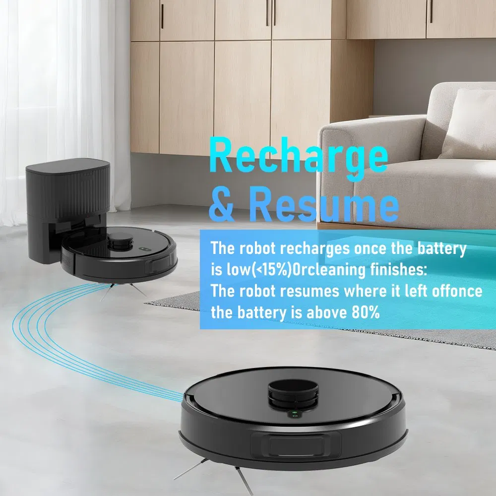Intelligent Indoor Fully-Automated Mini Cleaner with Self-Emptying, Auto Mop Wash Cleaning Robot