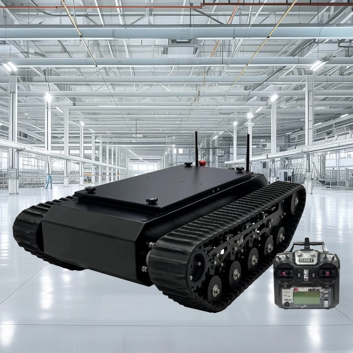 Lightweight Educational Tracked Robot Chassis with Raspberry Pi Compatibility Customizable Mounting Holes for Stem Projects