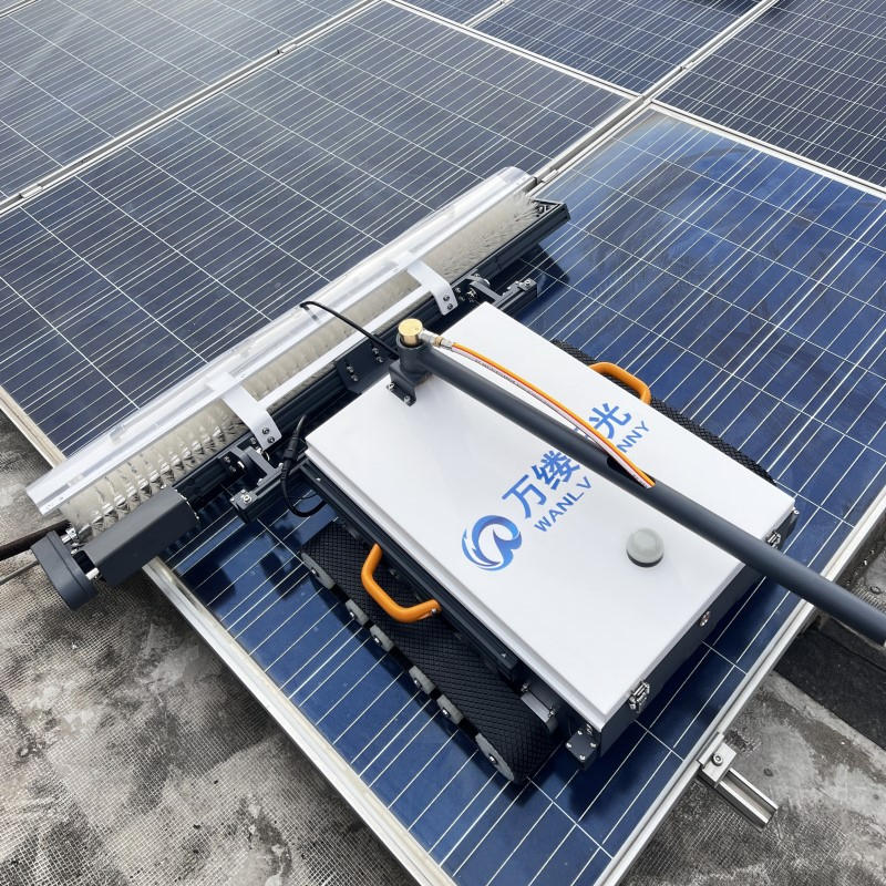 Lightweight Automatic Solar Panel Cleaning Robot for Distributed Photovoltaic Power Station