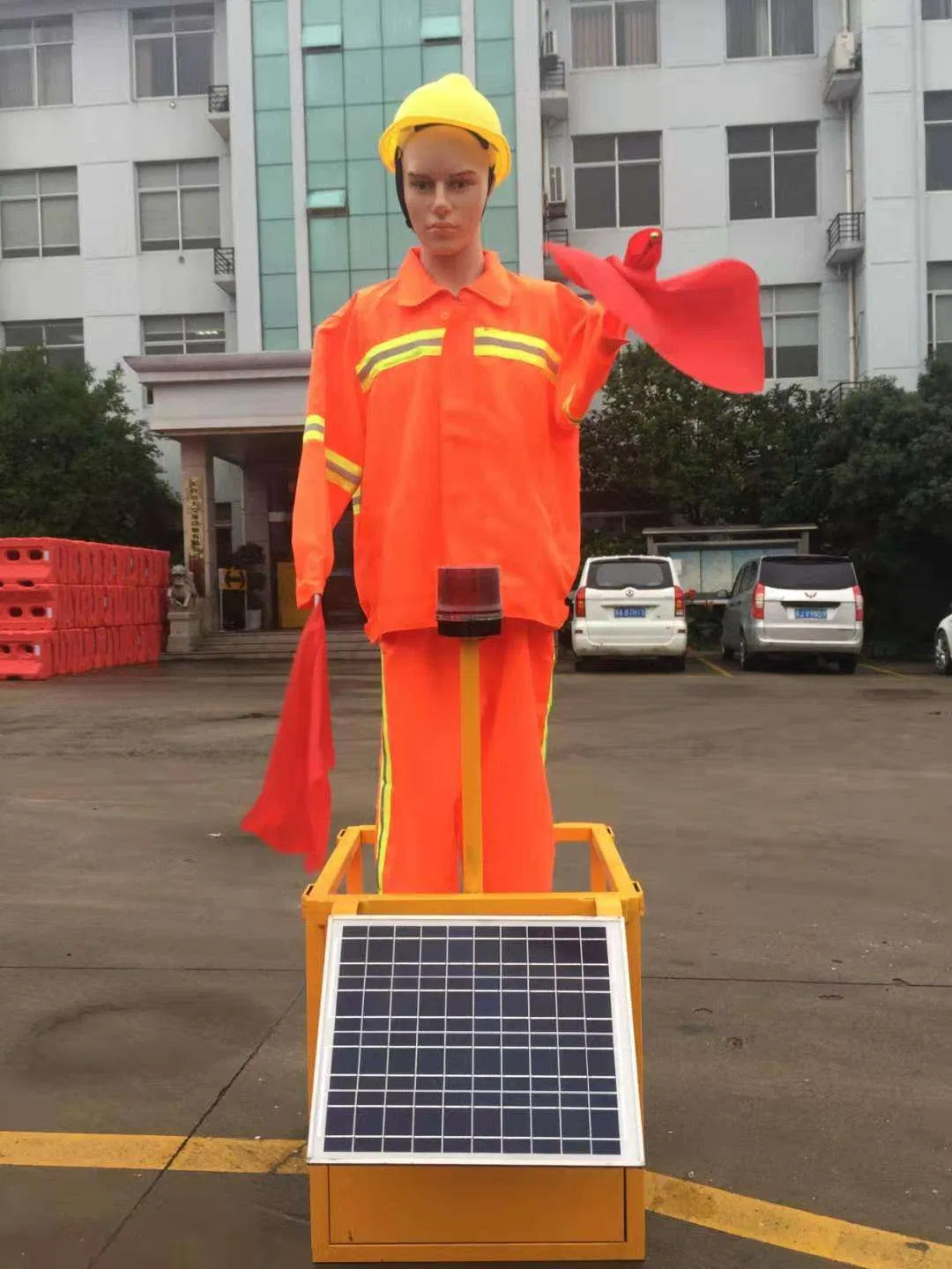 Roadway Safety Robot with Waterproof Attributes for Effective Traffic Control