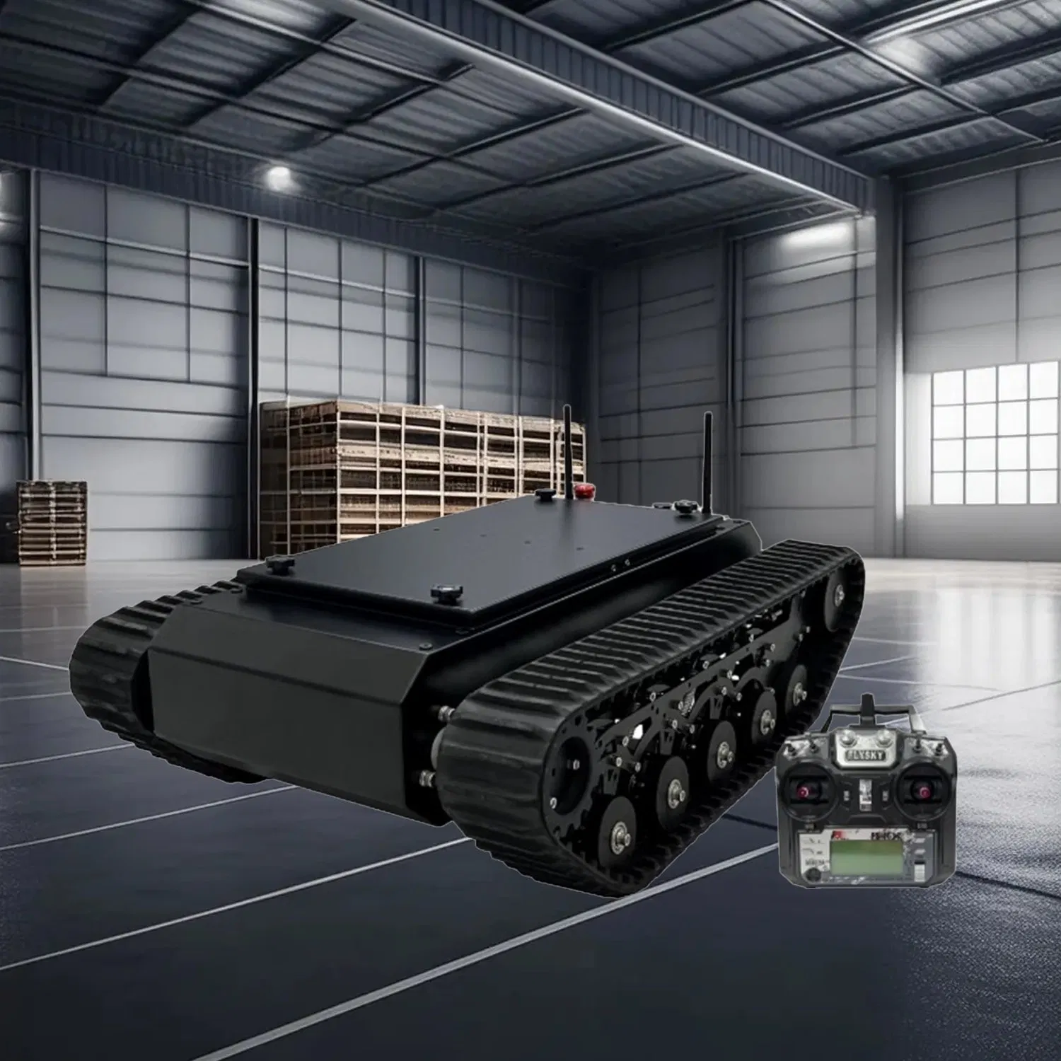 Lightweight Educational Tracked Robot Chassis with Raspberry Pi Compatibility Customizable Mounting Holes for Stem Projects