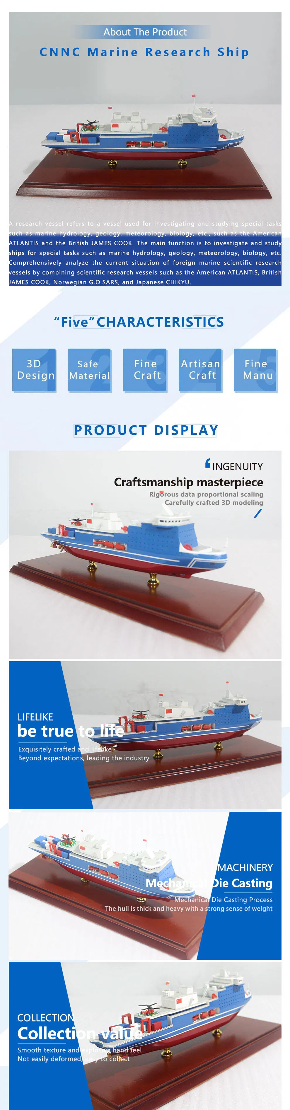 Scientific Research Vessel Model