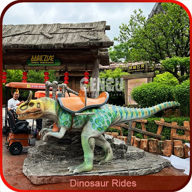 New Riding Dinosaur Machine Outdoor Waterproof 3D Dinosaur Ride Robot