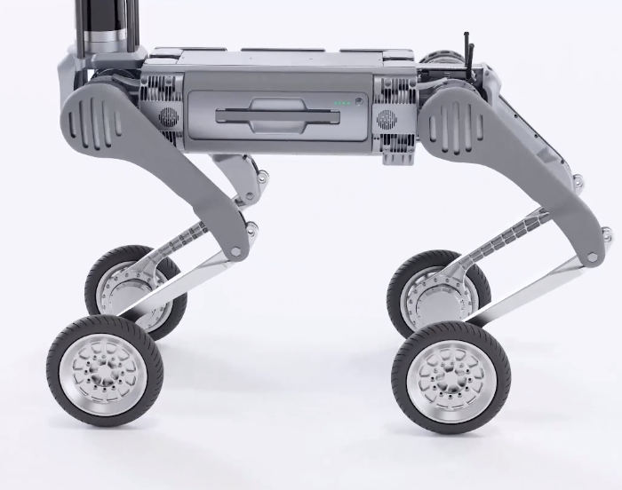 Industrial Intellengent Robot Dog Unitree B2-W with Flexible Moving