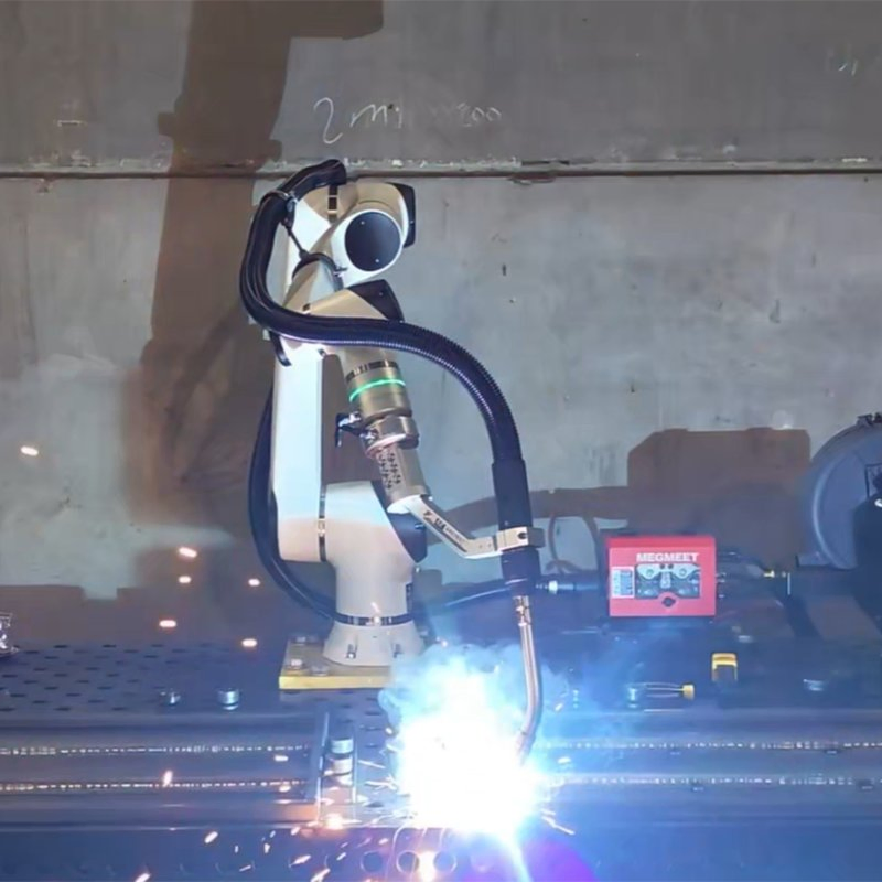 Lightweight 6 Axis Welding Collaborative Robot 5kg Load with Welding Machine for Precision Component Light Welding