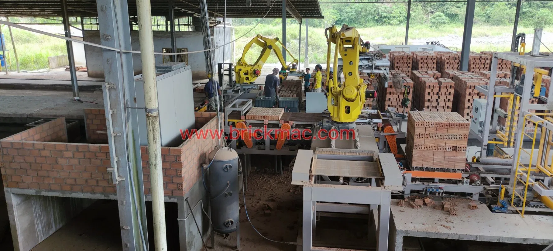 China Top Supplier Brick Making Machine Brick Stacker Robot Indoor Tile Laying Robotic Arm for Brick Stacking