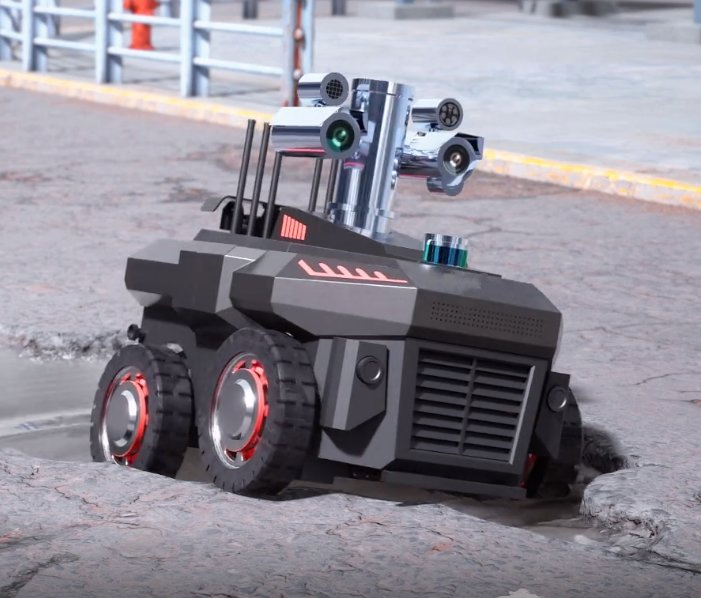 IP66 Intelligent Explosionproof Wheeled Unmanned Inspection Robot Capable of Obstacle Surmounting