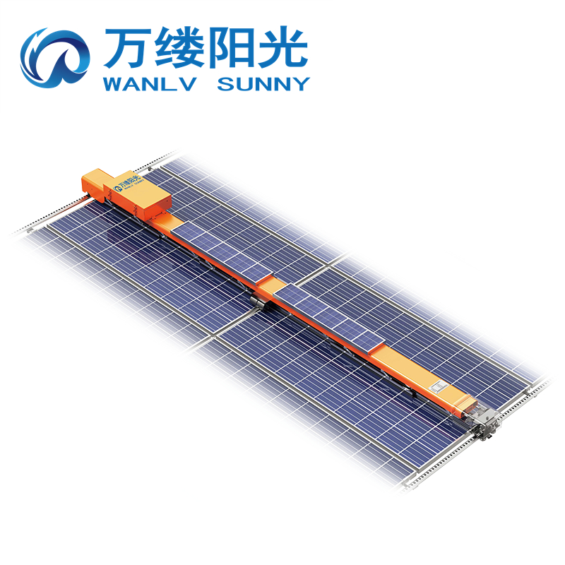 Chemical-Free Fixed Solar Panel Cleaning Robot IP65 Waterproofing Portable Cleaning Machine