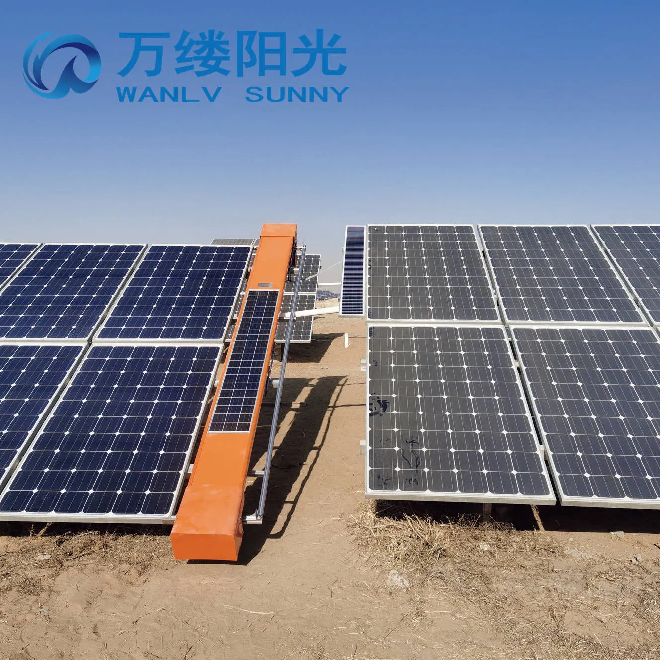 Chemical-Free Fixed Solar Panel Cleaning Robot IP65 Waterproofing Portable Cleaning Machine