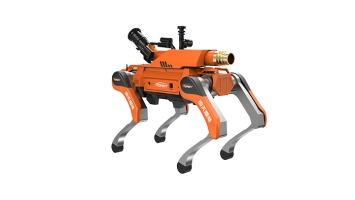 Diversified Mounted Modules and Expandable Interfaces Assistive Firefighting Quadruped Robot Dog