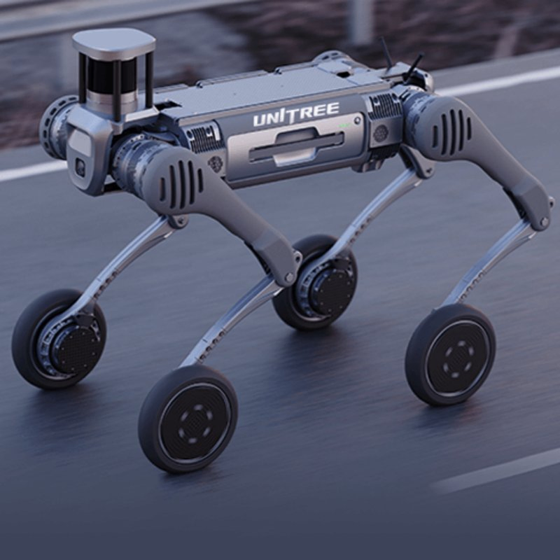 Unitree B2-W Industrial Robot Dog 100kg Payload All-Terrain Navigation IP67 Waterproof