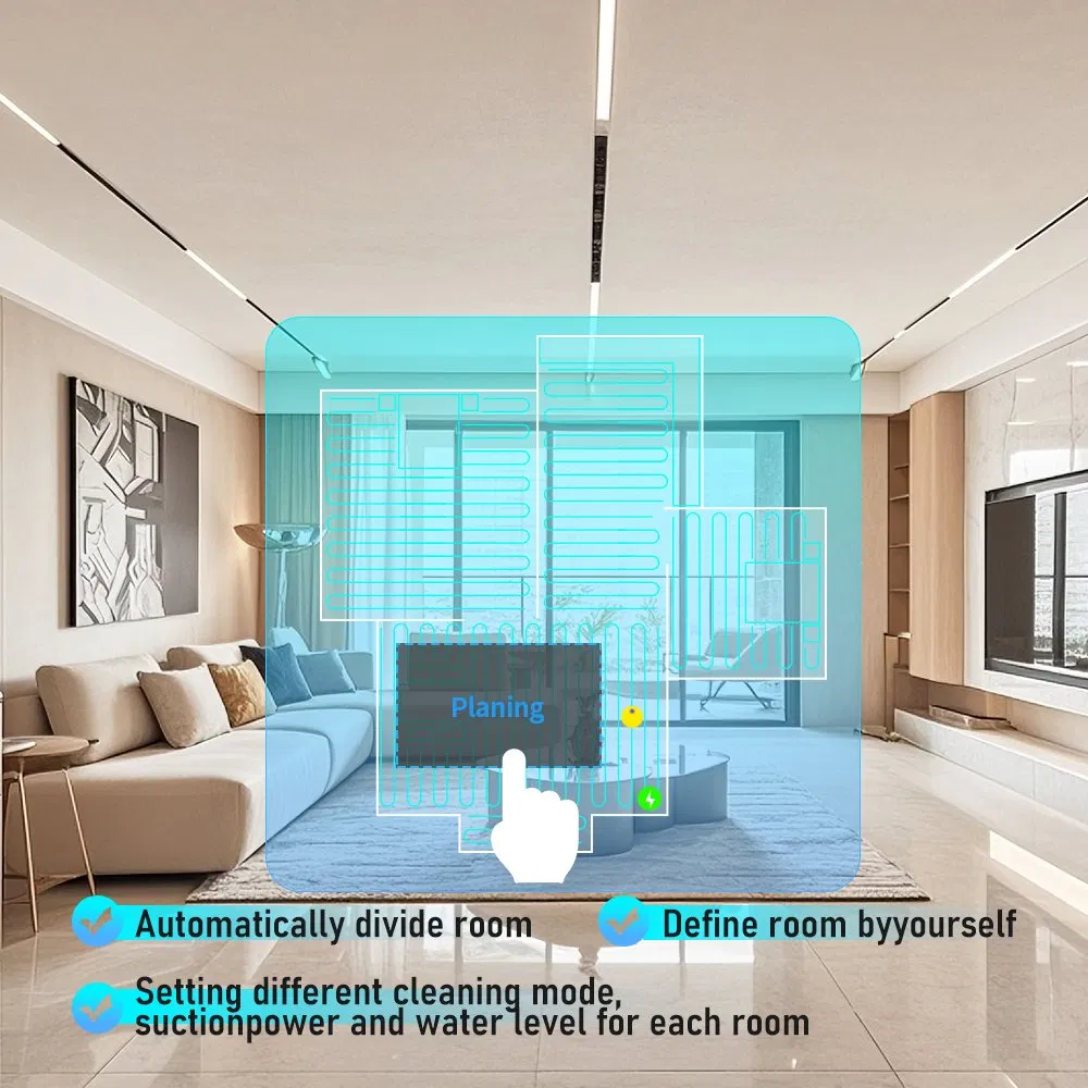 Intelligent Indoor Fully-Automated Mini Cleaner with Self-Emptying, Auto Mop Wash Cleaning Robot