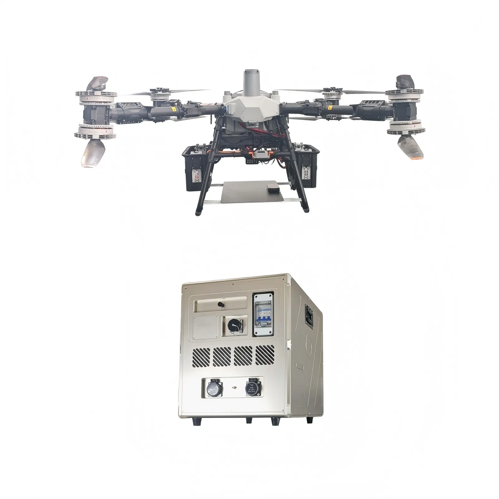 Latest Research and Development of Tethered Unmanned Aerial Vehicles, Suitable for High-Rise Firefighting, Model: G300-FC100-55m