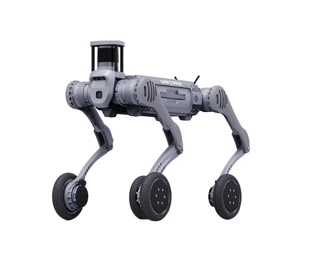 Industrial Intellengent Robot Dog Unitree B2-W with Flexible Moving