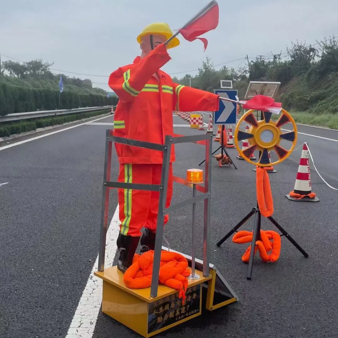 Road Safety Robot with Waterproof Design for Enhanced Traffic Guidance