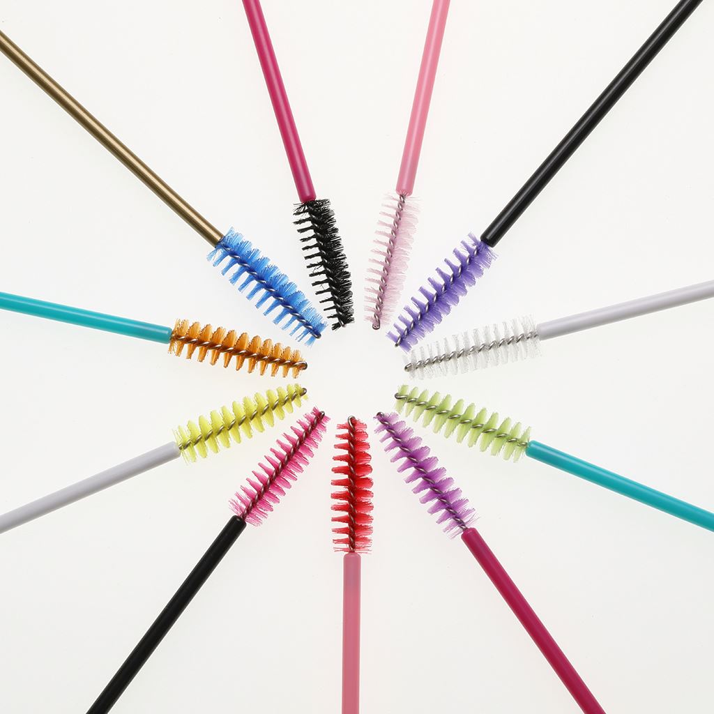 Manufacturer Hollow Applicators Mascara Brush Synthetic Fiber Eyelash Brush